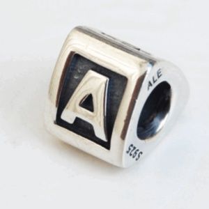 Pandora Initial Block Letter A